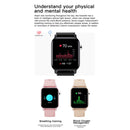 Fashion Smart watch IP68 Waterproof Full Touch Screen Wristwatch Black