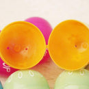 12PCs Simulation Colorful Plastic Easter Eggs Bright Plastic Egg DIY Decoration