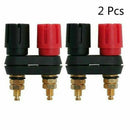 2PCS Dual Female Banana Plug Terminal Binding Post Socket for Speaker Amplifier