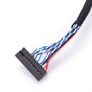 FIX-30Pin 2ch 6bit LVDS Cable for 15inch~19inch LCD Panel 6 Bits 25cm/250mm JCï¼D
