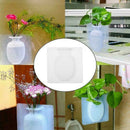 Diy Magic Wall Hang Vase Sticky Flower Bottle Rubber Silicone Floret Contai A2B7