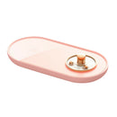 5V Cup Heater Warmer USB Smart Thermostatic Cup Coaster Heating Mat (Pink)