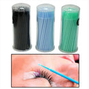 100pcs 3mm Eyelash Extensions Micro Brushes Individual Disposable Swab Tools