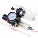 G1/4'' In line Air Compressor Filter Regulator Gauge Trap Oil Water 1.0MPa