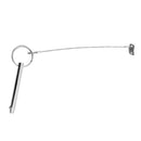 316 Grade Stainless Steel Quick Release Pin w/ 240mm Lanyard for Marine, Kayak,