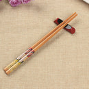 5 Pair of Natural Bamboo Wood Japanese Painting Chopsticks Value Dinner Reusable