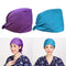2Pcs Unisex Scrub Turban Cap Sweatband Nurse Bouffant Working Hat Head Cover