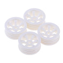 Durable Plastic Wheel Rims White for WLtoys K979/K989 Spare Parts, Pack of 4