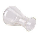 1x Transparent conical flask glass erlenmeyer flask 50ml school lab glassware JR