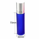 5x10ml Gradient Empty Glass Roll Bottle Metal Roller Ball Essential Oil Bottles