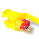 10Pcs Poultry Chicken Hanging Duck Drinking Water Nipple Drinker Feeder With Cup