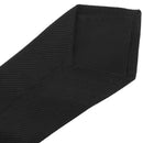 2" Wide Stripes Pattern Self Tie Skinny Necktie Black for Woman