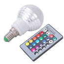 1X E14 3W RGB LED 16 Color Changing Lamp Light Bulb + IR Remote Control