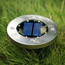 8 LED Solar Buried Light Under Ground Lamp Outdoor Path Way Garden Lamp