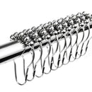 18 Piece Set Rustproof Shower Curtain Rings Hooks for Bathroom Shower Rod