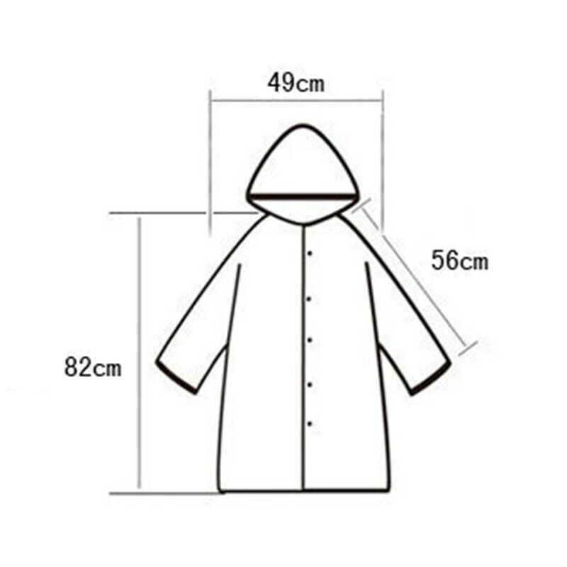 Eva Transparent Raincoat Waterproof Raincoat Outdoor Travel Track Hooded Po Z3O8
