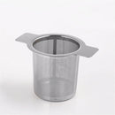 Durable Home Stainless Steel Tea Infuser Filter Strainer Double Handle Basket
