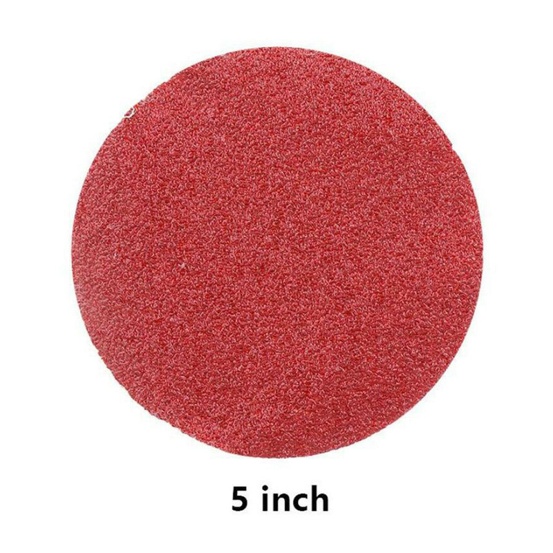 5 Inch Sanding Discs Pad Kit, 100PCS 60-240 Grit Sandpaper Sand Buffering Pad