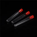 10pcs 16x100mm Clear Plastic Test Tubes with Caps Lab Round Bottle TubesB Ew