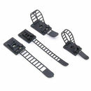 50Pcs 2 Sizes Adjustable Self-Adhesive Nylon Cable Straps Cable Ties Cord C