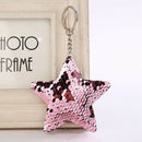 1Pc Women Sequin Star Shape Key Chain Handbag Keyring Jewelry Sequins Keych M6W9