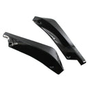 1 Pair Universal Car Rear Bumper Lip Spoiler Splitter Diffuser Gloss Black A