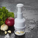Stainless Steel Hand Press Vegetable Cutter Kitchen Ginger Garlic Chopper