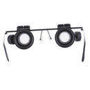 Headband 20x Magnifying Glasses With LED Lamp Watchmaker Jewelry