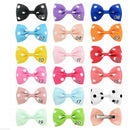 20Pcs Baby Girls Dot Hair Bows Band Boutique Alligator Clip Grosgrain Ribbon FT