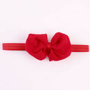 14pcs Chiffon Bowknot Baby Headbands Solid Color Baby Girl Hair Bands
