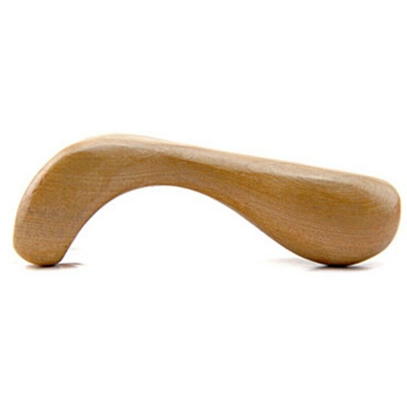 Wood Facial Nose Gua Sha Tool Body Acupoint Massage Hand Roller Spa Massage D5X4