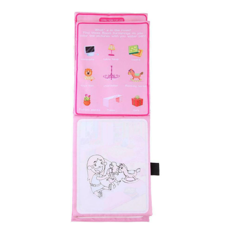 Reusable Kids Painting Magic Doodle Water Drawing Book Water Coloring Book