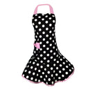Cotton Apron Maid Home Cooking Aprons Kitchen Party Gifts For Women Pink