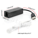 USB 2.0 Fax 56K Modem Dial Up Internet Data Voice V90 V92 For Win 7 8 XP Linux