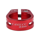 1pc MTB Cycling Seat Tube Clip Bike Release Seatpost Clamp (28.6mm Red) A