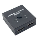 Bidirectional 2 hdmi switcher 2 in 1 out or 1 in 2 out video splitter conve Y2C4