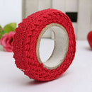 1x Decoration Band Christmas Ribbon Lace Wedding Gift on 1.8 * 170cm Red
