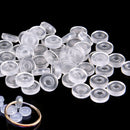 50PCS Anti-Pain Earrings Pad Ear Clip Silicone Cushions DIY Jewelry Findings 3C