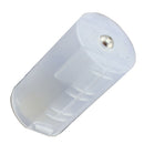 Small Size AA Battery to D Size Adapter Converter Holder Case White