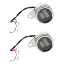 2Pieces Portable Universal Motorcycle 2-in-1 Tachometer Odometer With