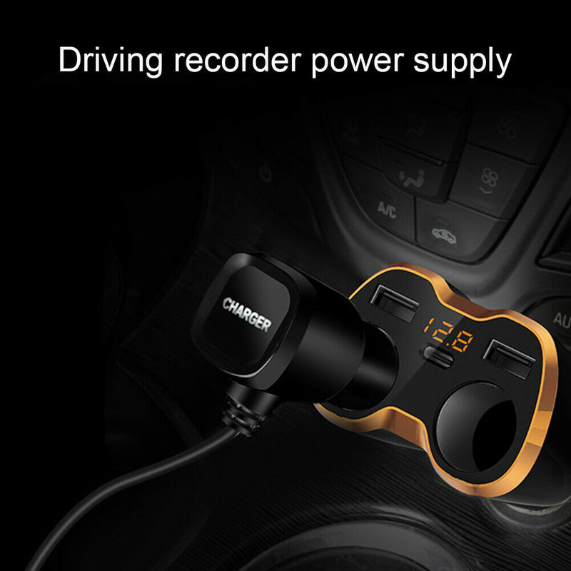 M96 Universal Smart Power Adapter Dual USB Ports Socket Fast Car Charger Phone