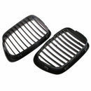 Pair of Black Kidney Front Grille Car Grille for 5 Series FOR BMW E39 1995-