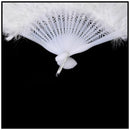 Phantom Party Supplies Fluffy Feather Hand Fan Fancy Elegant Props New Whit