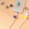 4xCartoon charging cable protector cute cord protection cover organizer wire  Z