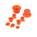 L2 R2 L1 R1 Grip Cap Button Mod Set Case for Sony PS4 Controller Orange