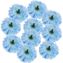10pcs Silk Chrysanthemum Heads Artificial Flower Wedding Bouquet Light Blue