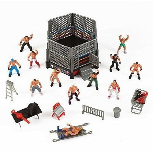 Liberty Imports Wrestling Ring Playset with Figures & Accessories Kids Gifts