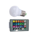 E27 3W Dimmable RGB LED light Color Changing Bulb with Remote Control 85-265V