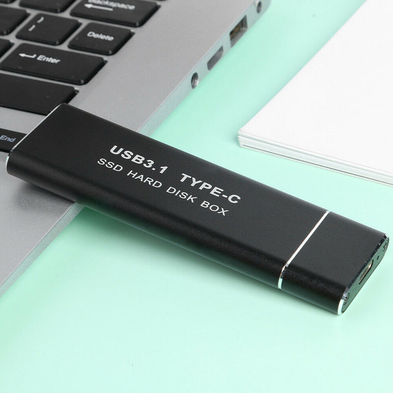 USB Type C M.2 SSD Case Box (USB-C To USB-A Cable+USB-C To USB-C Cable)