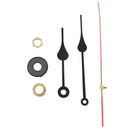 Clock Movement Mechanism Black Hour Minute Red Second Hand DIY Tools Set